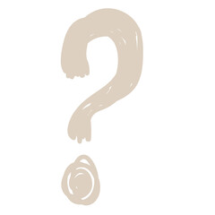 Aufkleber - Abstract Doodle Line Element Icon. Irregular Imperfect Hand Drawn Childish Shape Silhouette. 