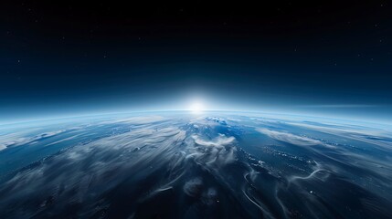 Wall Mural - an image of the ozone layer over earth highlighting international day for the preservation of the oz