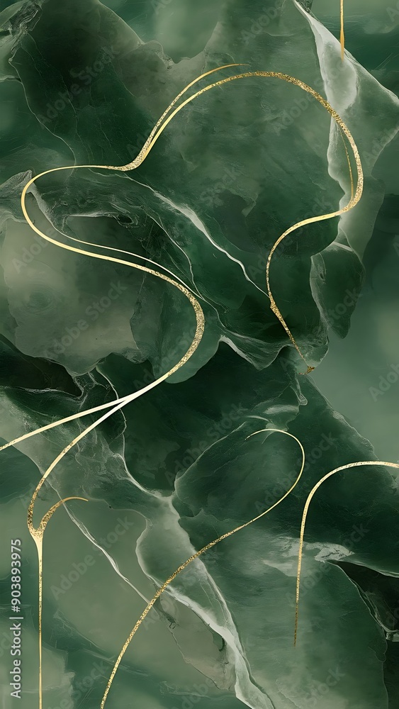 Green emerald abstract backround with marble texture, elegant design ...