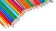 © Natural PNG - Spectrum of Creativity: A vibrant arc of sharpened colored pencils beckons, ready to unleash artistic potential.