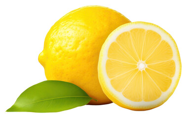 Sticker - PNG Lemon fruit plant food.