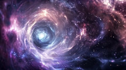 Wall Mural - Mesmerizing Galactic Vortex - A Journey Through Space and Time