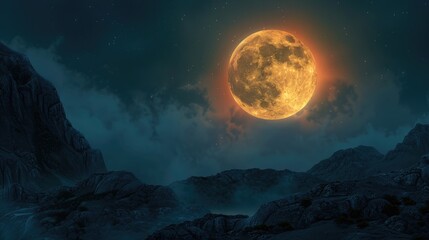 bright full moon