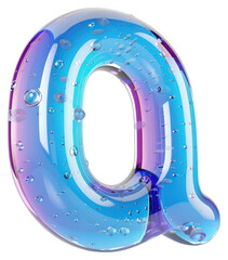 Sticker - PNG Letter Q bubble number symbol.