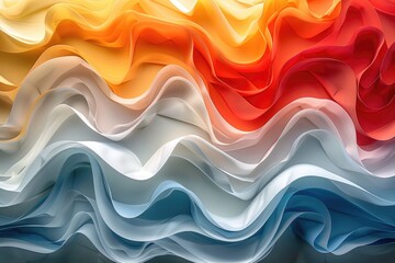 Poster - Abstract background forming colorful wavy shapes