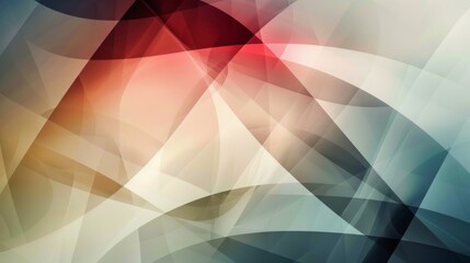 Poster - abstract background with overlapping translucent shapes in muted tones.