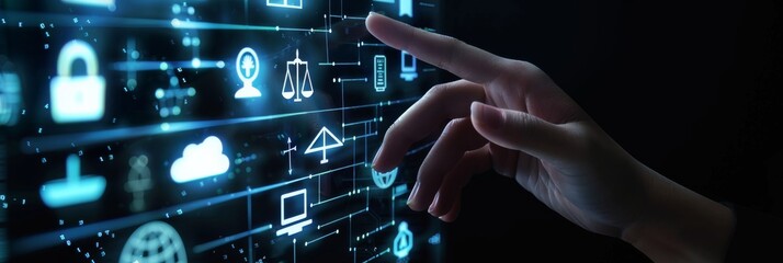 Leinwandbilder - Digital Transformation in Legal Services Exploring the Future of Law Enhanced by Innovative Technology Solutions and Tools, Revolutionizing Processes and Client Interactions in the Legal Sphere