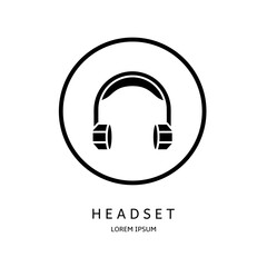 Poster - Logo vector design for business. Headset logos.