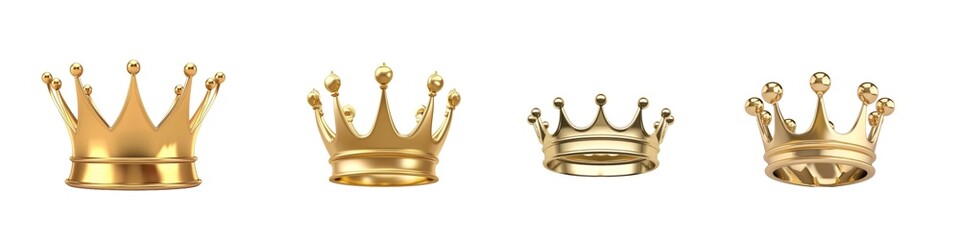 Wall Mural - Golden crowns for king or queen.