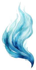 Canvas Print - PNG Flame blue creativity turquoise.