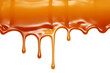 © Stock - Realm - Dripping Sweet Melted caramel PNG Caramel Syrup isolated on white and transparent background - Smooth Creamy Liquid Caramel Molten Dessert decoration Pastry Concept