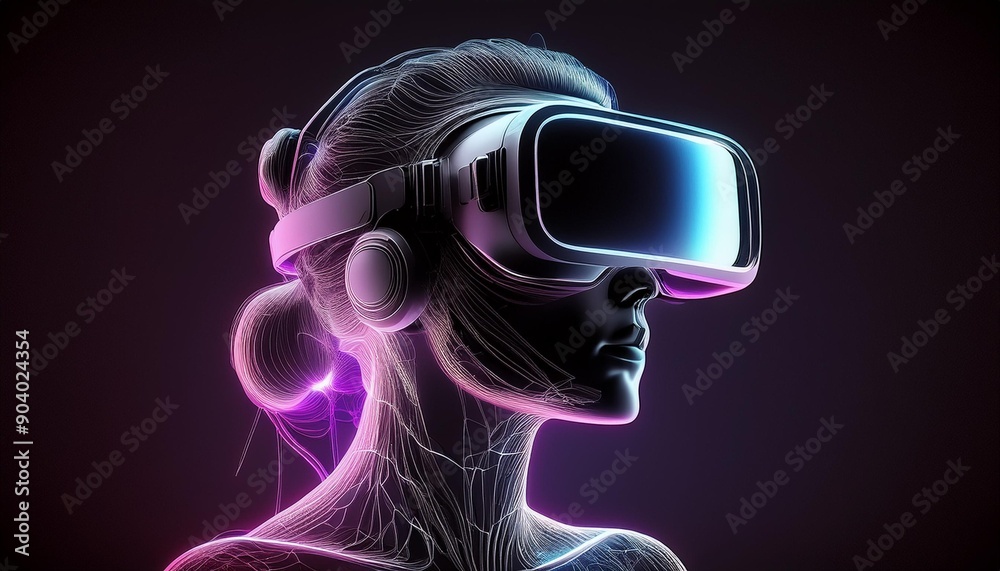 Comparing different head-mounted display models. Stock Illustration ...