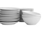 © Michael - Clean stack of white plates and bowls on transparent background