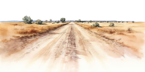 Poster - PNG Road landscape outdoors horizon.