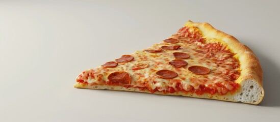 Poster - Piece of pizza with copy space image included