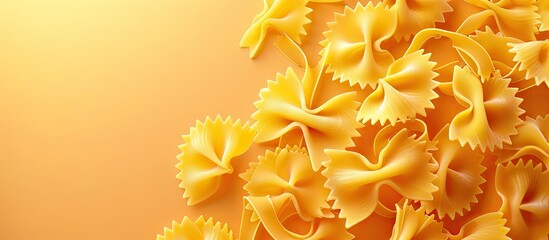 Poster - Italian pasta called farfalline with a copy space image