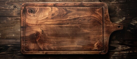 Aufkleber - Wooden chopping board with a blank copy space image