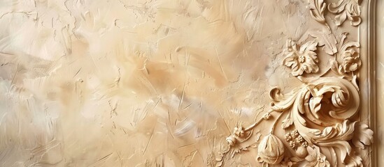 Fototapete - Venetian stucco with a ballet slipper texture for backgrounds perfect for a copy space image