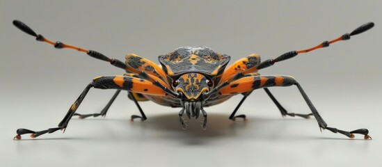 Aufkleber - An adult Leaf footed Bug from the genus Savius with a copy space image