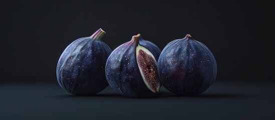 Poster - Took a picture of figs with a concept in mind ready for publishing with blank space for text insertion. . image with copy space