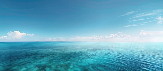 Aufkleber - Scenic blue sea providing a beautiful view perfect for a copy space image