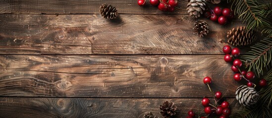 Aufkleber - Rustic wood background featuring granadillas with copy space image