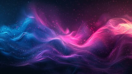 Poster - Black purple pink abstract grainy vibrant colors and dark noise texture