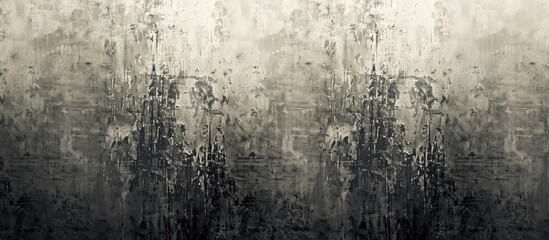 Poster - Abstract monochrome background with a grungy twist featuring varying shades of gray in a textured design ideal for use as a copy space image