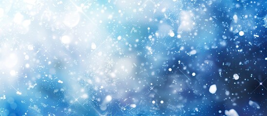 Fototapete - Snowy abstract background with copy space image for designs