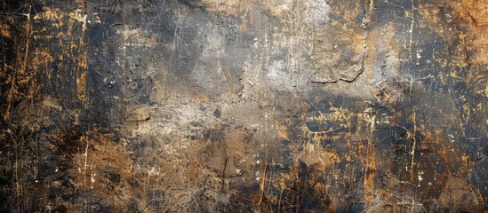 Poster - Background with scratches on a wall s surface suitable for copy space image