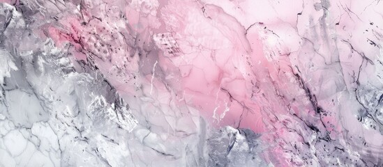 Poster - Marble textured background in shades of pink and gray providing space for text or images. Creative banner. Copyspace image