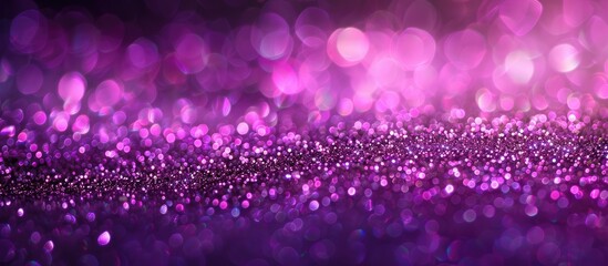 Leinwandbilder - Abstract blurred glittery purple background with copy space image