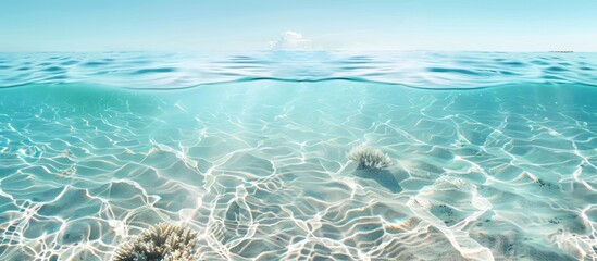 Leinwandbilder - Elegant backdrop of clear water with copy space image