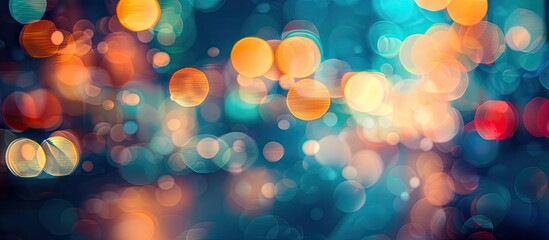 Leinwandbilder - A background image with a blurred bokeh effect for copy space image