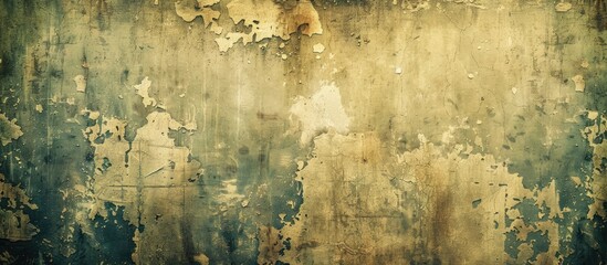 Poster - Textured grungy wall with stains suitable for a copy space image