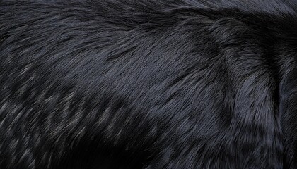黒色の毛皮の背景画像（black fur background image.）