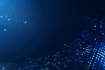 Poster - Dark blue background with small dots, vector illustration. Abstract technology and digital concept design for banner, poster or presentation