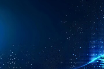 Poster - Dark blue background with small dots, vector illustration. Abstract technology and digital concept design for banner, poster or presentation