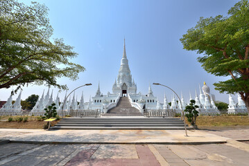 Wat Phai Rong Wua is the most famous landmark in Suphan Buri, Thailand
