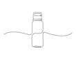 © Line addict - Continuous one line drawing of water drink bottle. Sports water bottle single line vector illustration.