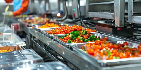 Poster - Food processing plant with automated packaging and quality control