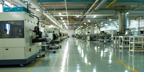 Poster - Plastics manufacturing facility molding plastic components for products