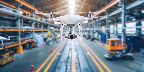 Poster - Autonomous drones inspecting factory premises for safety and efficiency