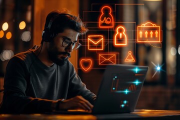 Poster - The field of Digital Communication and Legal Practice examines the evolving legal dynamics, highlighting the need for innovation among judges and lawyers while improving networking through technology