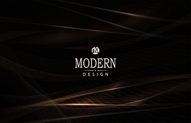 Wall Mural - Illustration with abstract podium, mesh fabric texture.