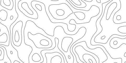Aufkleber - Topographic map. Geographic mountain relief. Geographic line map with elevation assignments with  topographic wavy pattern design. Mountain relief diagram line wave carve pattern.