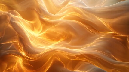 Poster - abstract luxury golden waves background. intricate swirling patterns and shimmering textures. The intricate patterns evoke a sense rich and elegant.