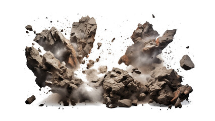 Wall Mural - rock explosion cutout