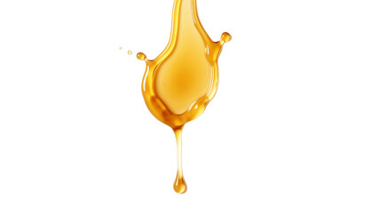 Wall Mural - honey dripping from top cutout. yellow honey drip on screen