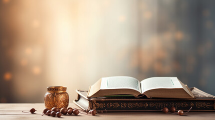 Islamic Holy Quran with Rosary Beads